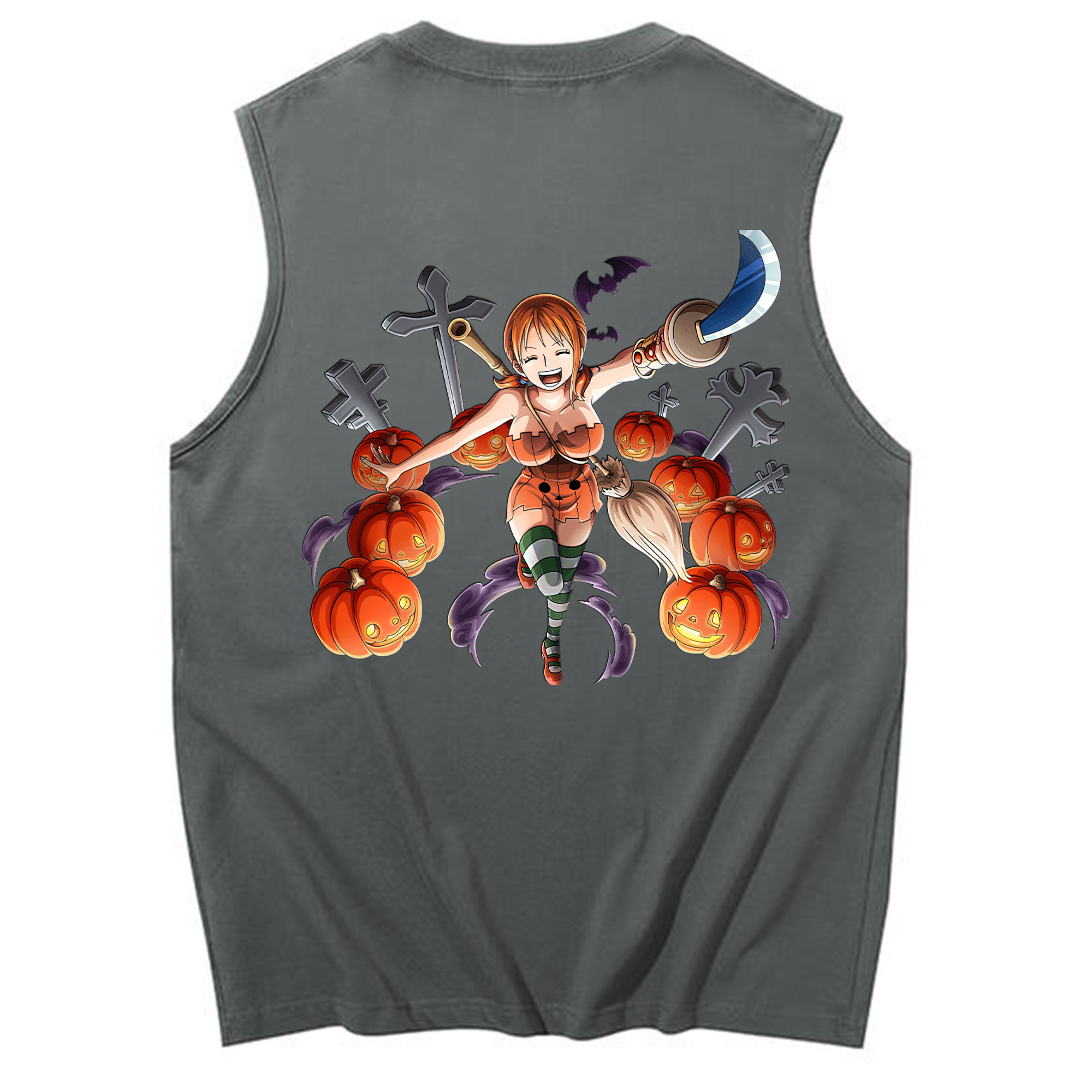 ワンピース ナミ ONE PIECE Nami コットン100％タンクトップ（背面プリント）